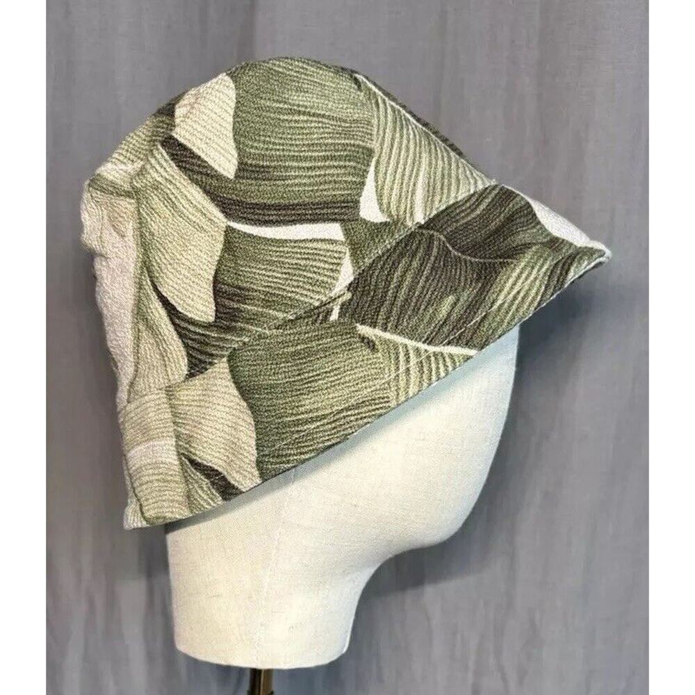 JUNGLE GURL KONA Bucket Hat Green Banana Leaf Kainoa Medium Hawaiian